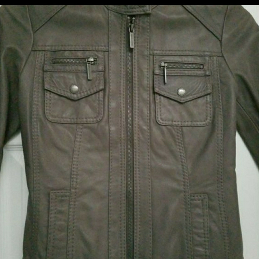 Michael kors vintage inspired genuine leather moto